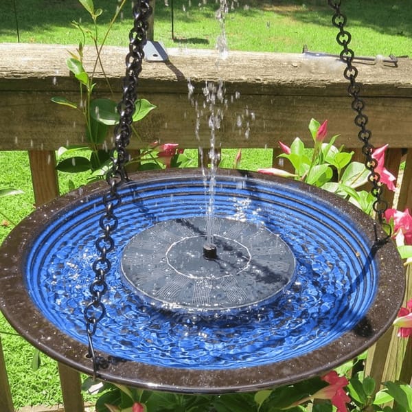 Solar-Vogelbadbrunnen mit umweltfreundlichem Design – Entspannende Wassergeräusche für Garten, Terrasse oder Balkon 4