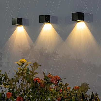 Solar LED Außenwandlampe – Wetterfeste Aussenleuchte für stilvolle Außenbeleuchtung im Garten 2