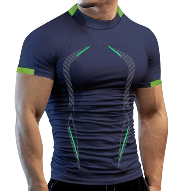 Herren Sporthemd Atmungsaktiv Schnell Trocknend Elastische Passform-2