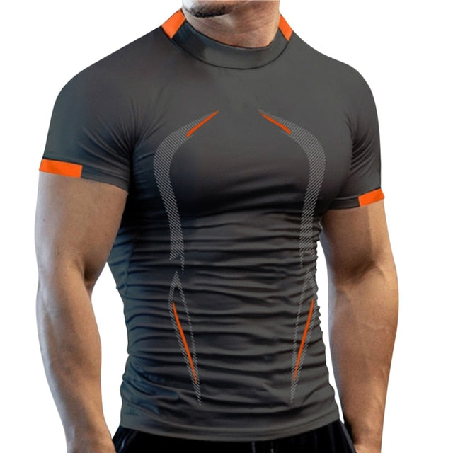 Herren Sporthemd Atmungsaktiv Schnell Trocknend Elastische Passform-1