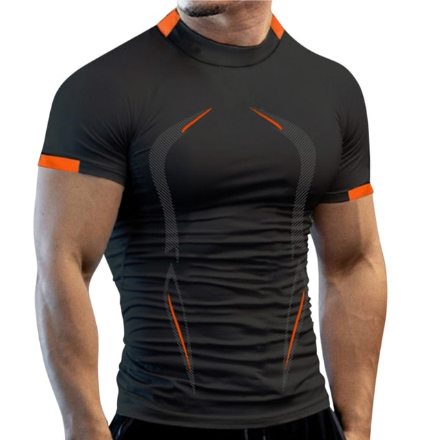 Herren Sporthemd Atmungsaktiv Schnell Trocknend Elastische Passform-5