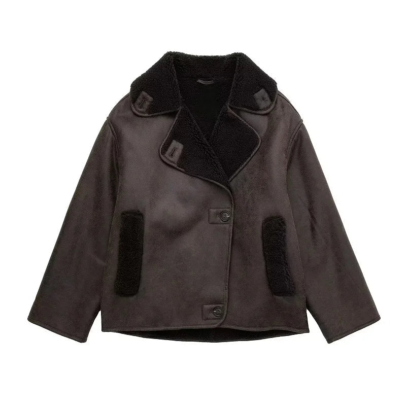 Sophia | Elegante Warme Damenjacke aus Leder 0