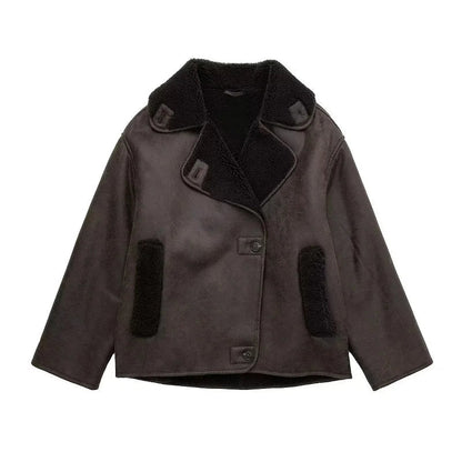 Sophia | Elegante Warme Damenjacke aus Leder 0