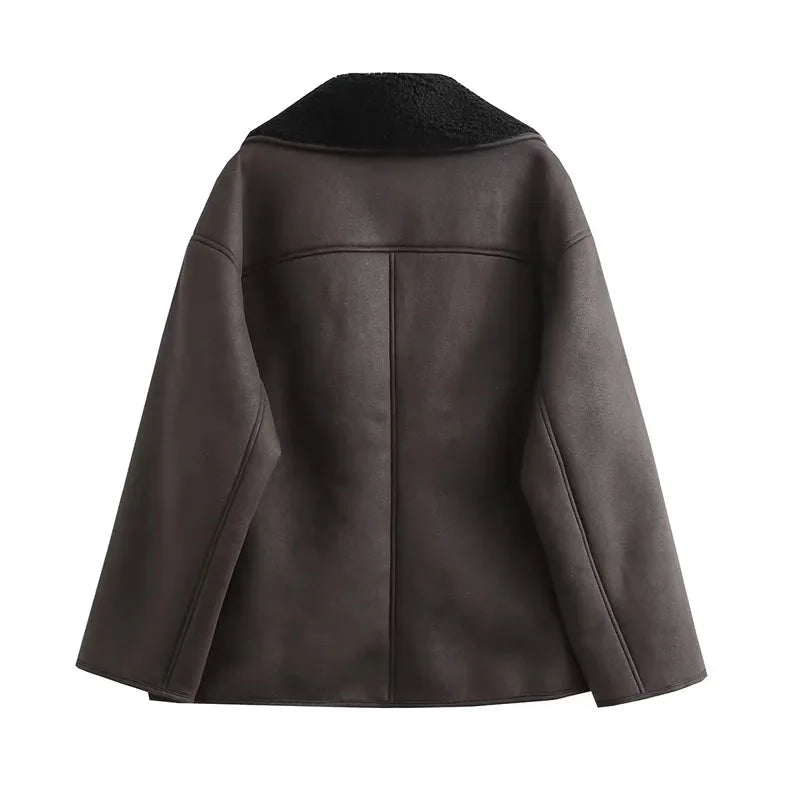 Sophia | Elegante Warme Damenjacke aus Leder 6