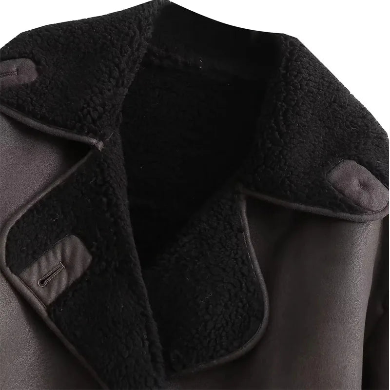 Sophia | Elegante Warme Damenjacke aus Leder 7