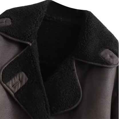 Sophia | Elegante Warme Damenjacke aus Leder 7
