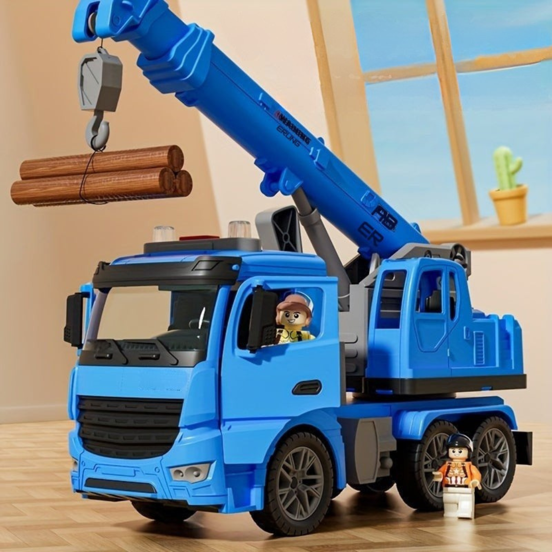 Spielzeug-Kranwagen mit Lichtern und Geräuschen 4