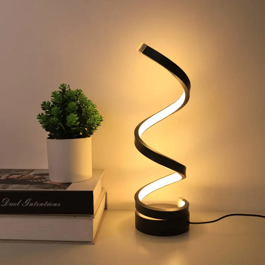 SpiralGlow – Elegante LED-Lampe mit Dimmfunktion 0