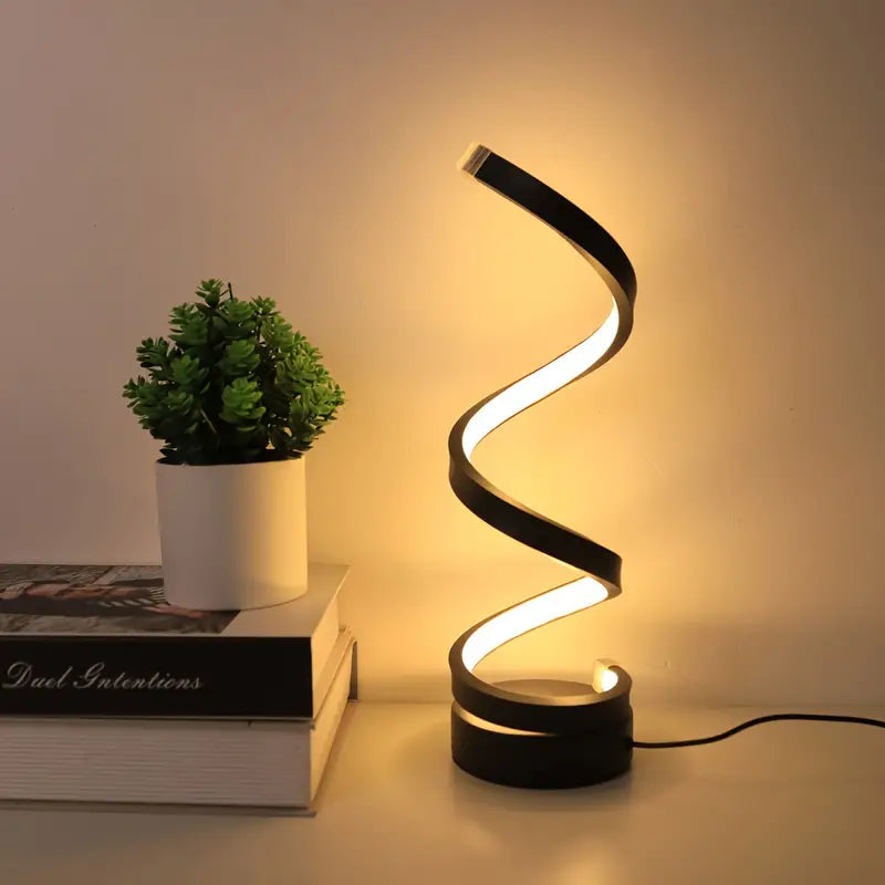 SpiralGlow – Elegante LED-Lampe mit Dimmfunktion 1