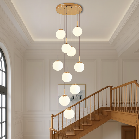 Steellan | Eleganter skandinavischer Treppenkronleuchter 0