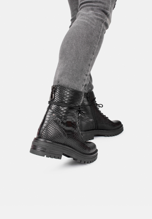 Stilvolle Damen Schuhe mit Python-Muster – Bequeme und elegante Spitzen-Schuhe für jeden Tag 1