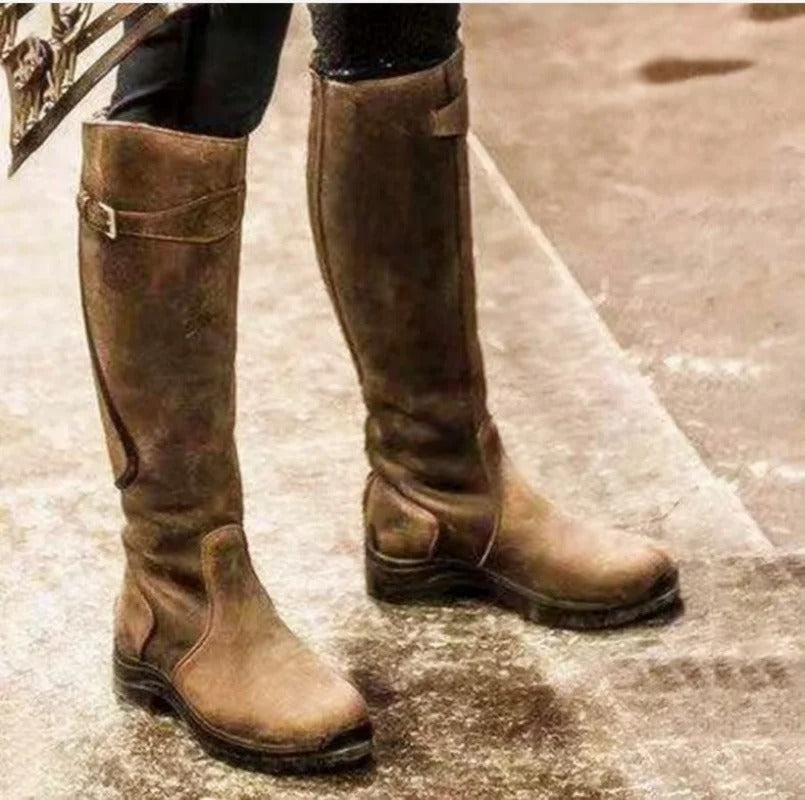 Stilvolle wasserdichte kniehohe Stiefel für Damen 2