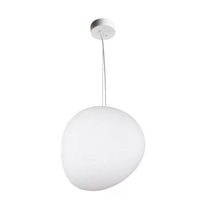 StoneLuxe – Moderne Hängelampe aus cremefarbenem Glas 3