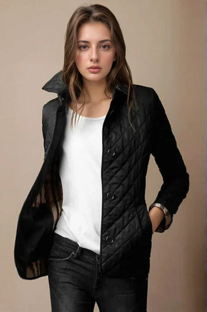 Stylish Women's Quilted Jacket with Button-Up Design - Lightweight and Warm for All Seasons 3