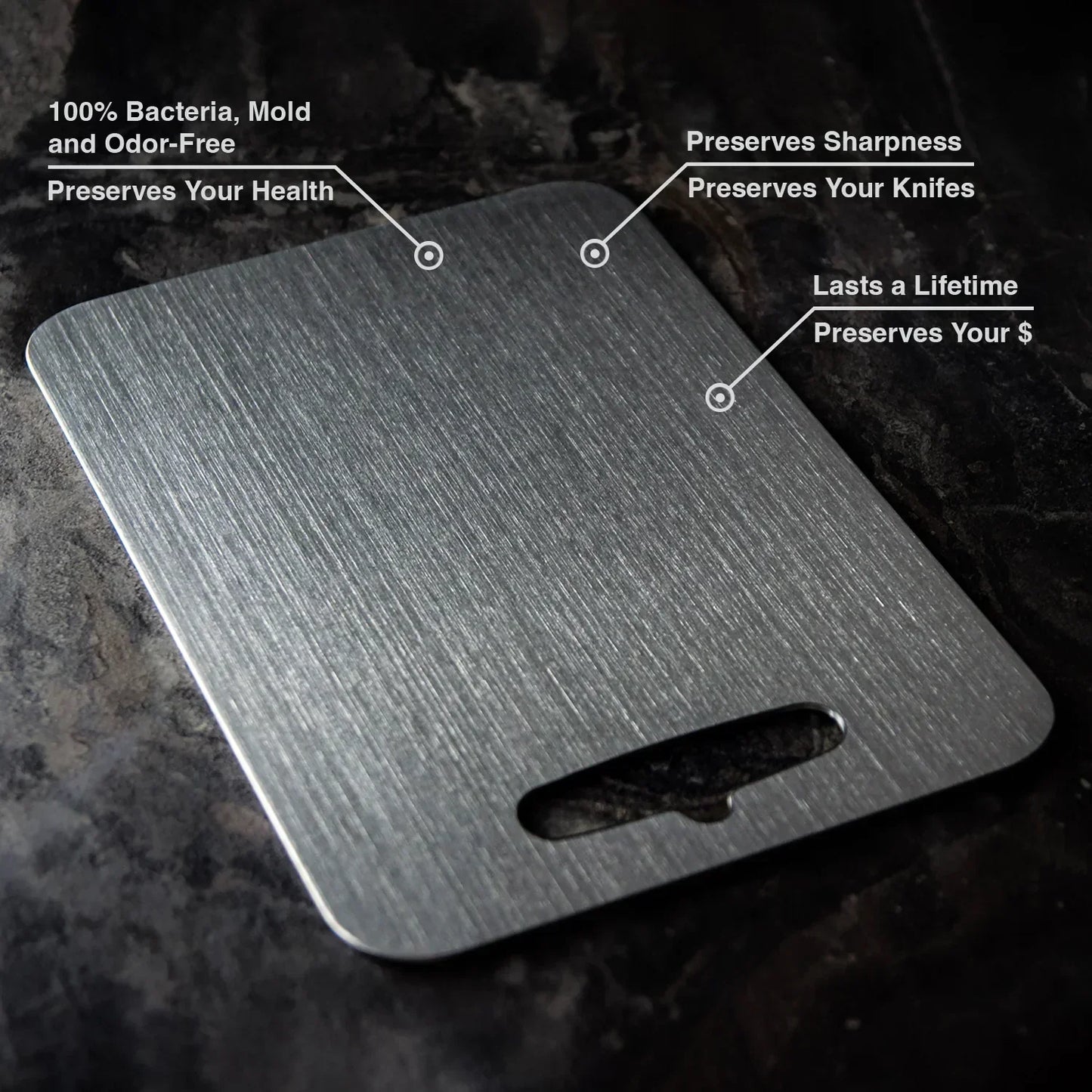 Titan Cutting Board – Antibacterial, BPA-Free, Knife-Friendly and Non-Toxic for Safe Food Preparation