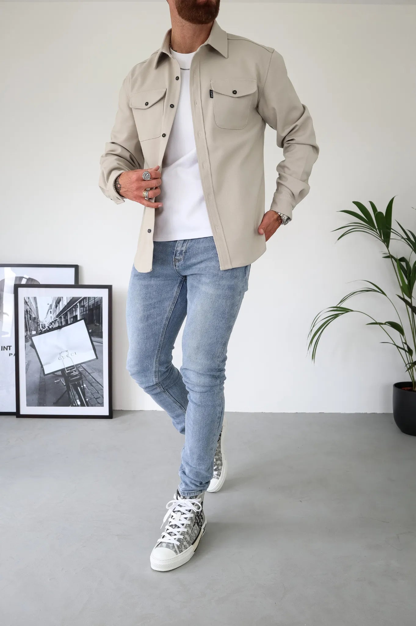 TailorEdge | Geknöpfte Hemdjacke für Herren mit Brusttaschen 2