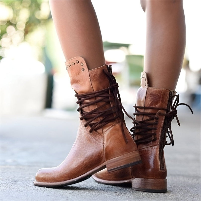 Tatiana | Stilvolle, robuste Stiefel mit halbhoher Wadenhöhe für Damen 3