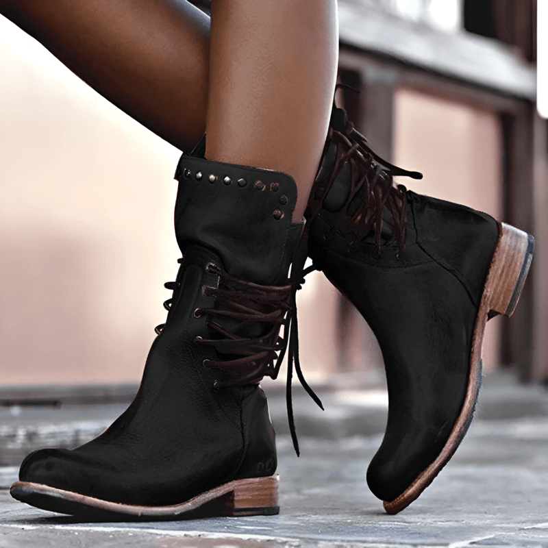 Tatiana | Stilvolle, robuste Stiefel mit halbhoher Wadenhöhe für Damen 5