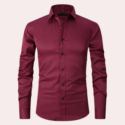 Teddy Classic Stretch Men's Shirt - Versatile, Comfortable, Breathable Summer Wear-1
