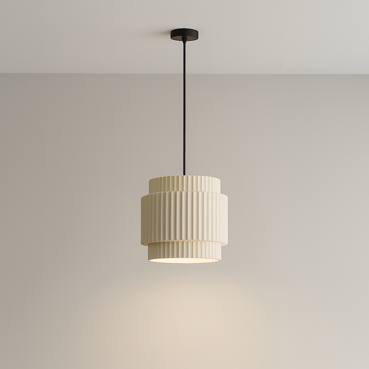 Tempo | Minimalistische Eleganz Keramikfarbene Hängelampe 0