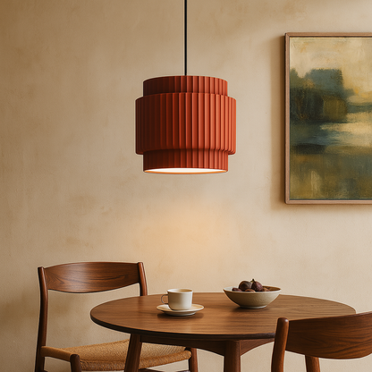 Tempo | Minimalistische Eleganz Keramikfarbene Hängelampe 1