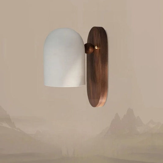 TimberSoul – Wabi-Sabi-Walnuss-Wandleuchte für natürliches Ambiente 0