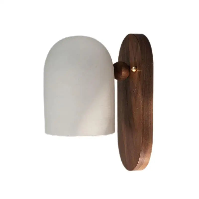 TimberSoul – Wabi-Sabi-Walnuss-Wandleuchte für natürliches Ambiente 6