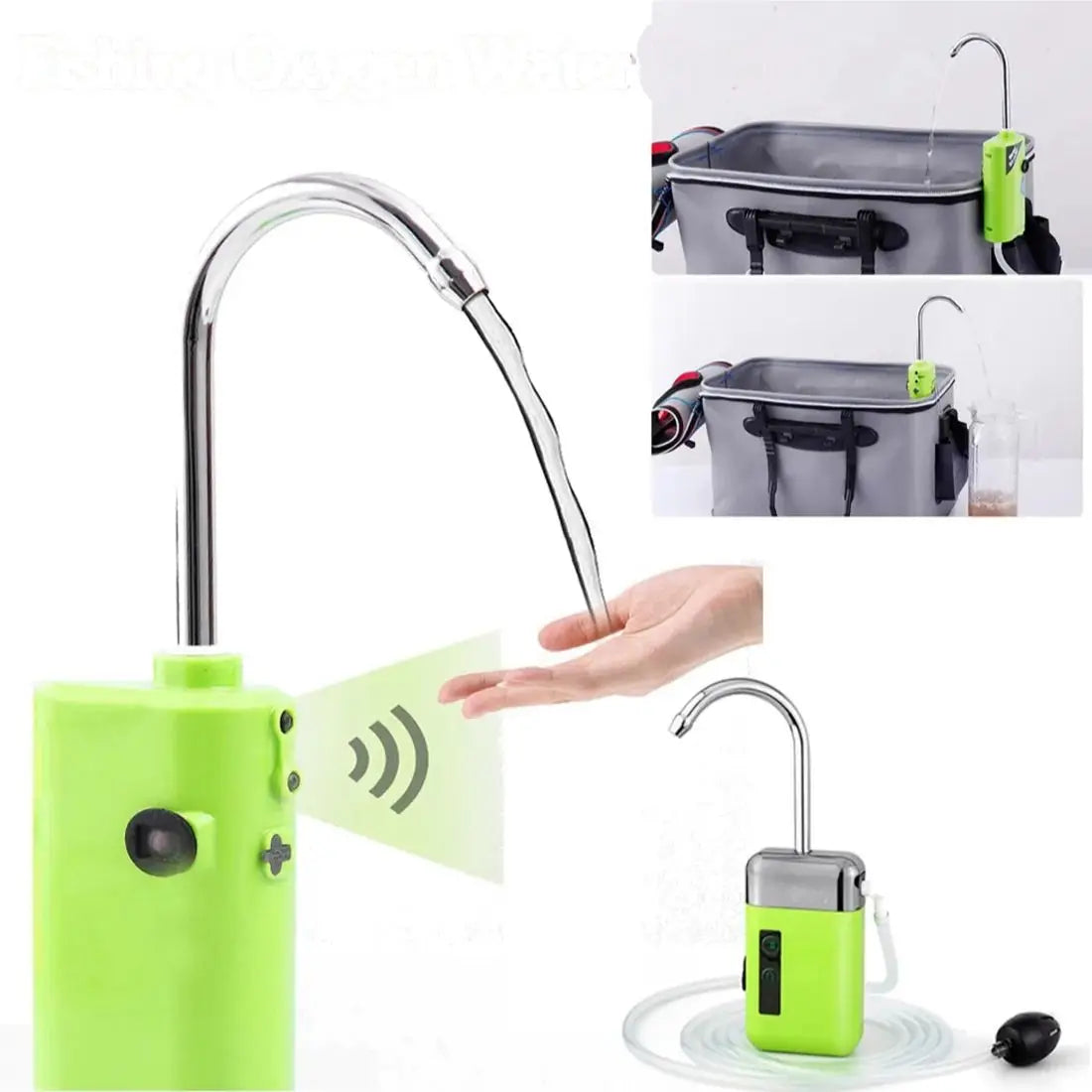 Tragbare Wasserpumpe Camping Outdoor Sensorsteuerung Wiederaufladbar Leicht 0