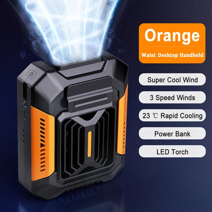 Tragbarer Clipventilator 3-in-1 mit LED und Powerbank 4000 mAh für Camping und Outdoor 0