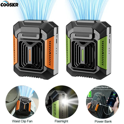 Tragbarer Clipventilator 3-in-1 mit LED und Powerbank 4000 mAh für Camping und Outdoor 1