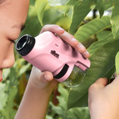 Tragbares Mikroskop für Kinder 60x-120x Vergrößerung mit LED-Beleuchtung – Mini Explorer Bildungsspielzeug 6