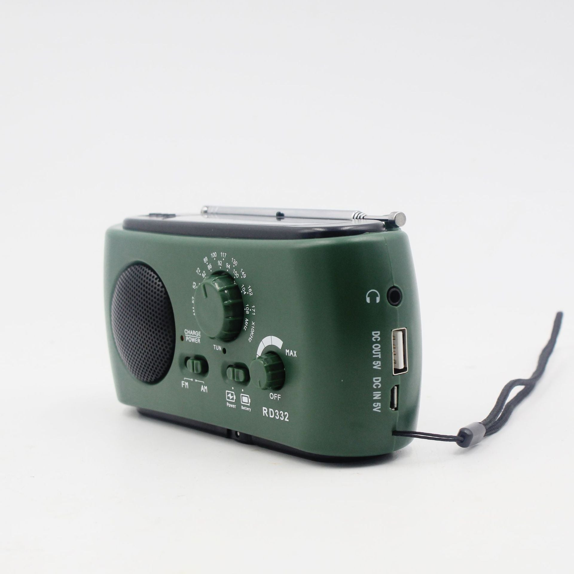 Tragbares Notfallradio mit AM/FM/NOAA, USB-Ladegerät, LED-Taschenlampe – Wasserfest für Camping und Outdoor 0