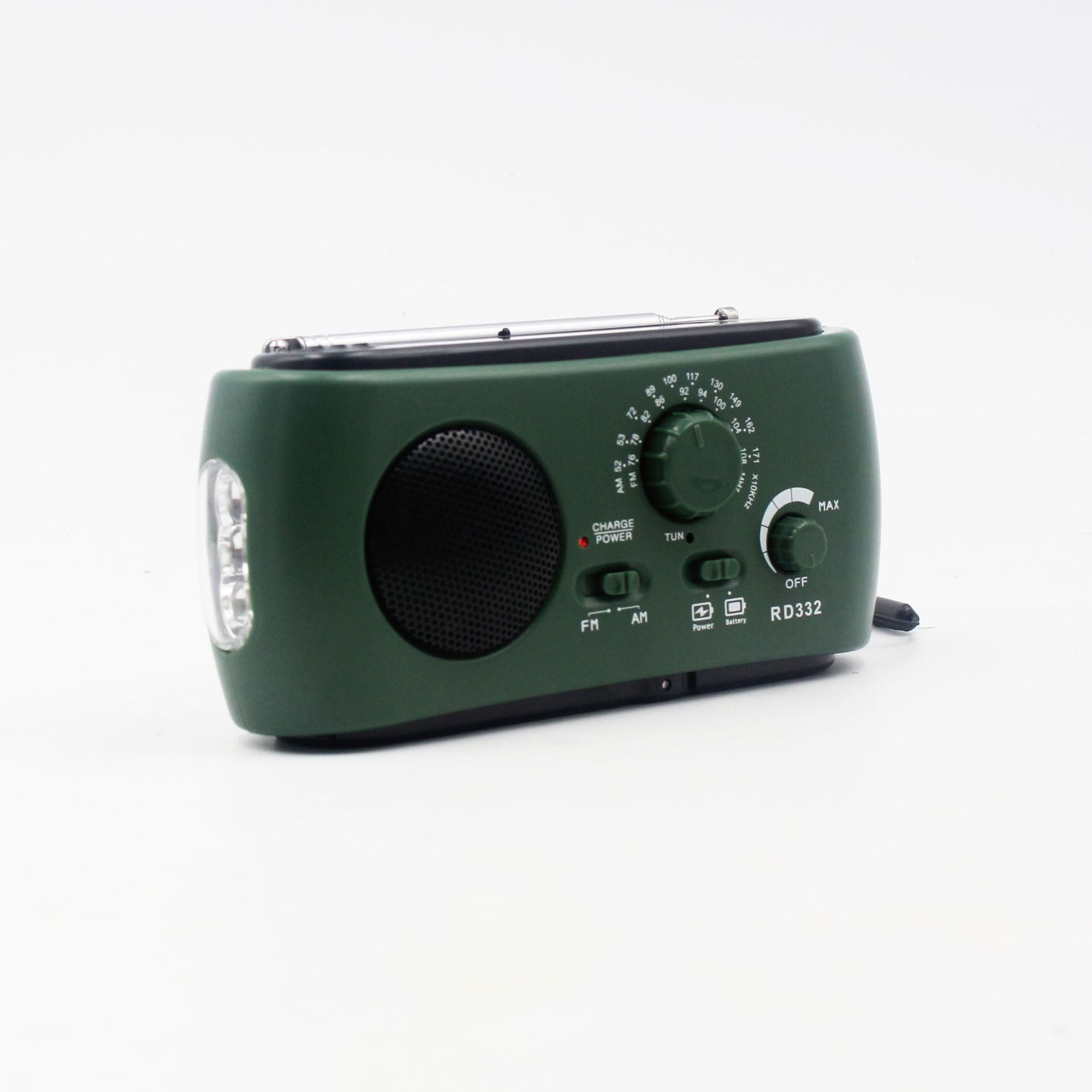 Tragbares Notfallradio mit AM/FM/NOAA, USB-Ladegerät, LED-Taschenlampe – Wasserfest für Camping und Outdoor 1