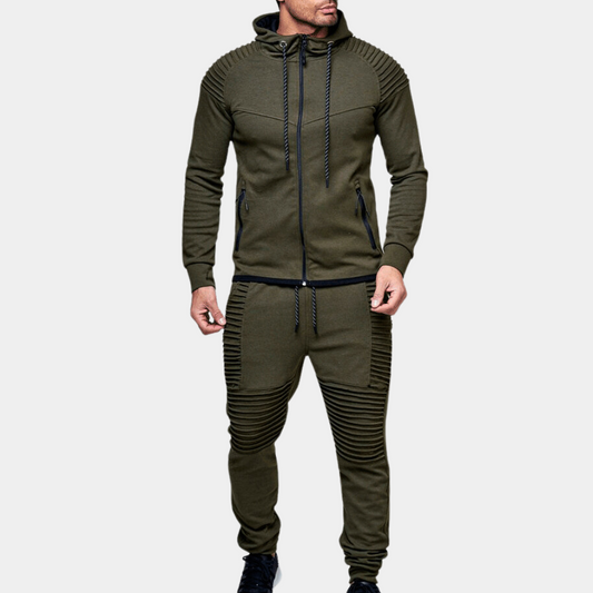Herren Trainingsanzug Schwarz Größe M Baumwolle-1