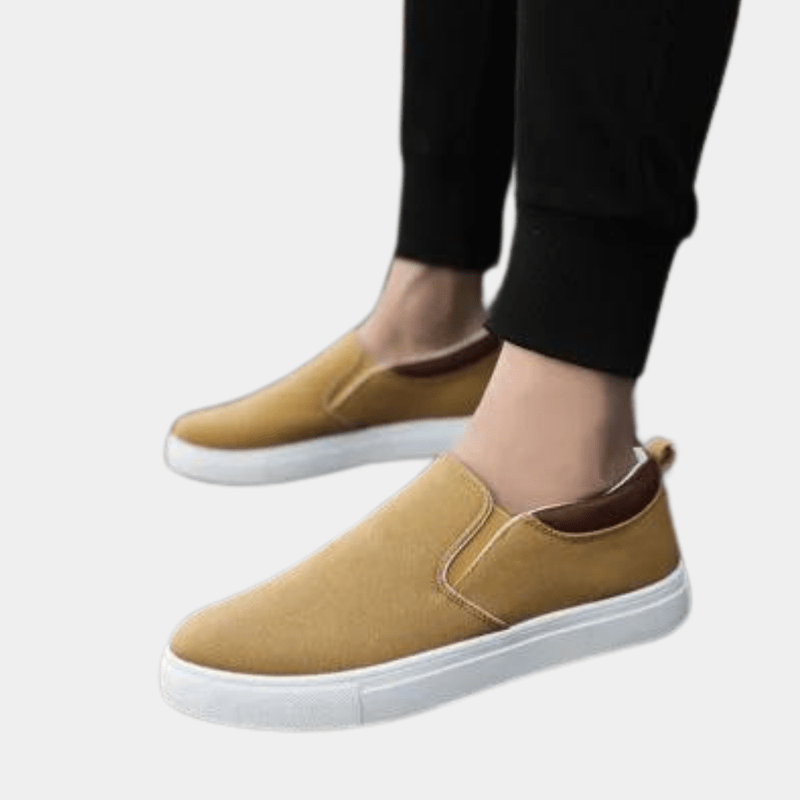 Herren Sneakers Beige Größe 42 Textil Atmungsaktiv Leicht-2