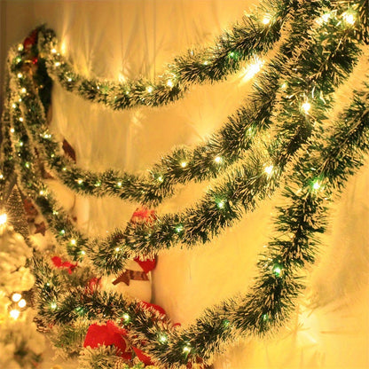 TwinkleTinsel – 2er Set LED-Weihnachtslichterketten mit Batteriebeleuchtung 7