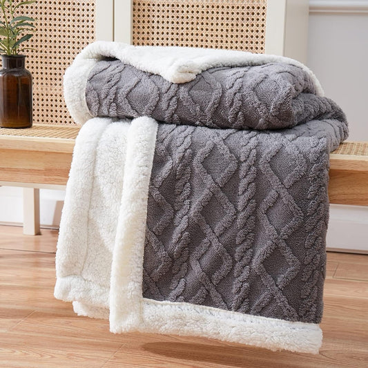 Ultra-Kuschelige Fluffy Decke aus Sherpa-Fleece – Weich und Warm für Alle Jahreszeiten, Ideal als Bettdecke oder Wolldecke 1
