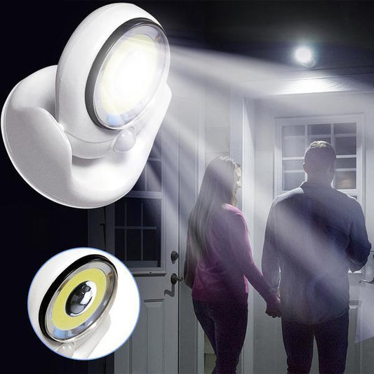 Ultrahelle LED-Außenleuchte mit Bewegungsmelder – Wasserdichte, kabellose 450-Lumen-LED-Lampe für Sicherheit und Sichtbarkeit 0