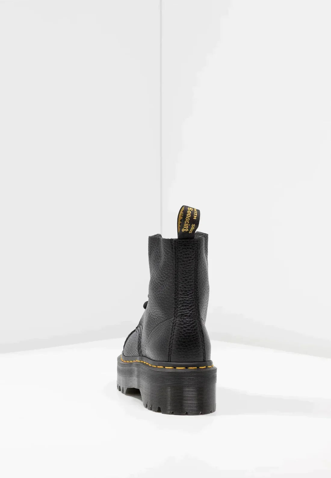 Unisex Absatzstiefel Schwarz Hochwertiges Leder Stabiler Absatz für Damen und Herren 5