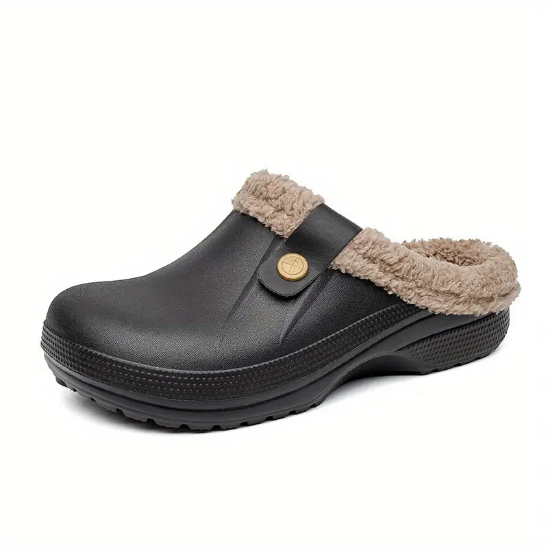 Unisex Clogs Fleecegefüttert Komfortabel Rutschfeste Sohle 2