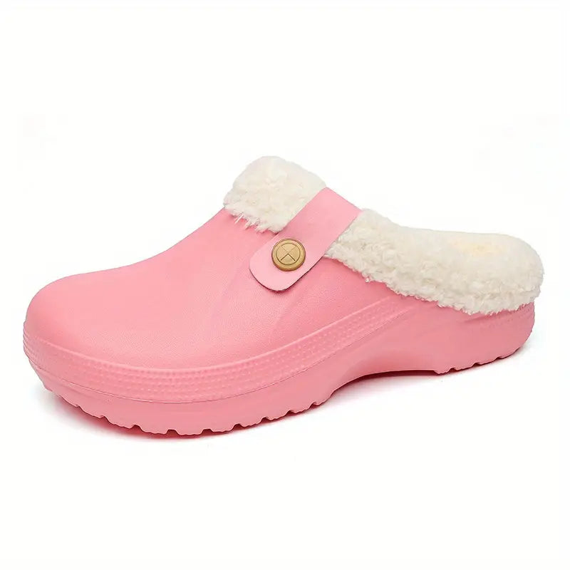 Unisex Clogs Fleecegefüttert Komfortabel Rutschfeste Sohle 3