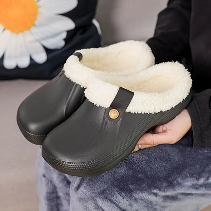 Unisex Clogs Fleecegefüttert Komfortabel Rutschfeste Sohle 5