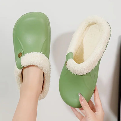 Unisex Clogs Fleecegefüttert Komfortabel Rutschfeste Sohle 6