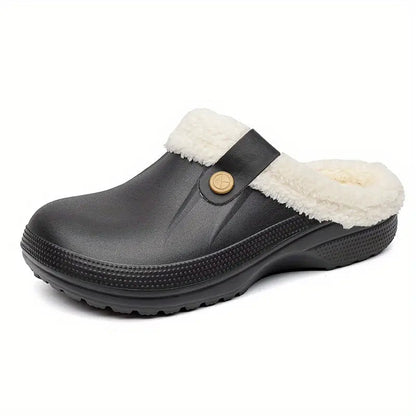 Unisex Clogs Fleecegefüttert Komfortabel Rutschfeste Sohle 7