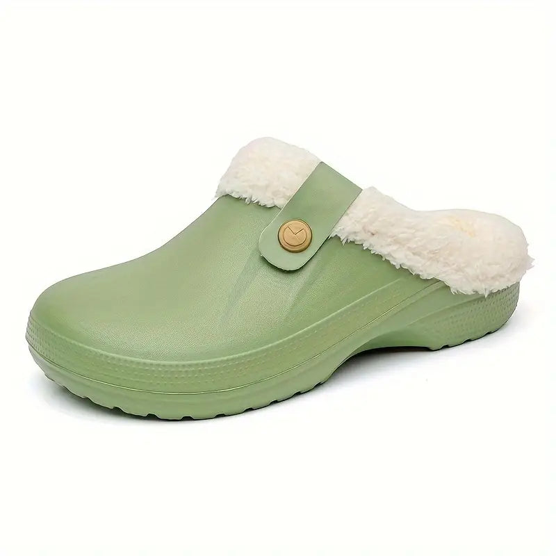 Unisex Clogs Schuhe Fleecegefüttert Rutschfeste Sohle Komfortabel 8
