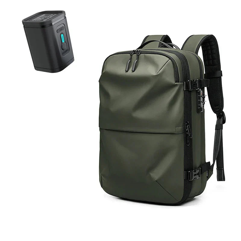 Unisex Laptop Rucksack 60L Anti-Diebstahl Wasserdicht Oxford mit Vakuumkompression 10
