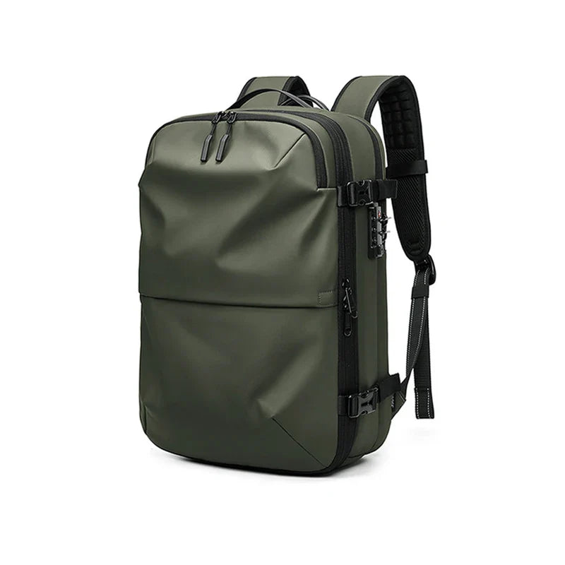 Unisex Laptop Rucksack 60L Anti-Diebstahl Wasserdicht Oxford mit Vakuumkompression 12