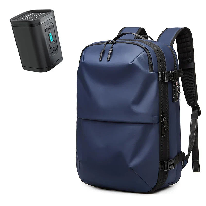 Unisex Laptop Rucksack 60L Anti-Diebstahl Wasserdicht Oxford mit Vakuumkompression 15