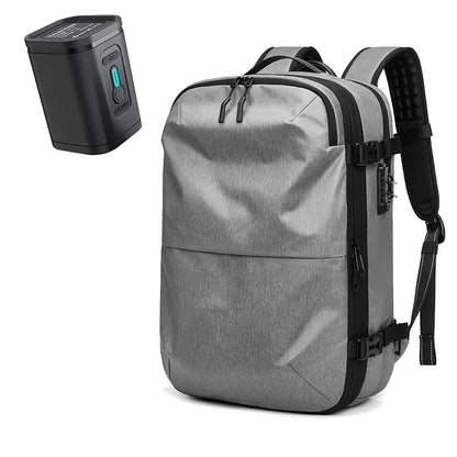 Unisex Laptop Rucksack 60L Anti-Diebstahl Wasserdicht Oxford mit Vakuumkompression 9