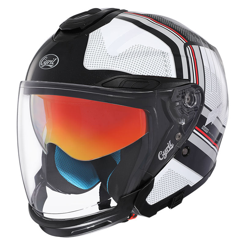 Unisex Motorcycle Helmet Lightweight ABS Dual Visor Aerodynamic Design 12